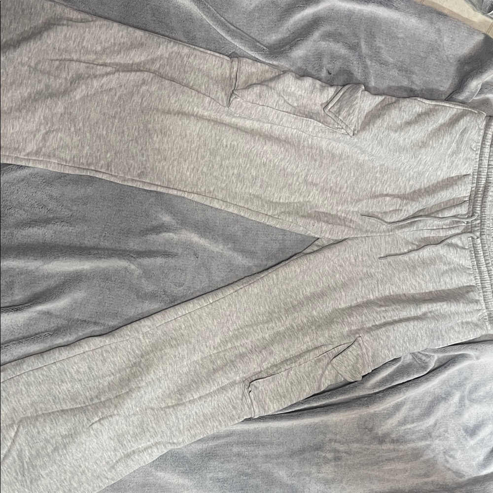 light grey SWS athletics cargo sweat pants